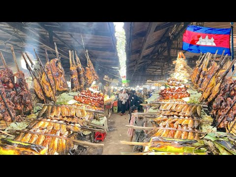 Street Food at Oudong Market | Local Cambodian Food, 04 Sunday January 2026
