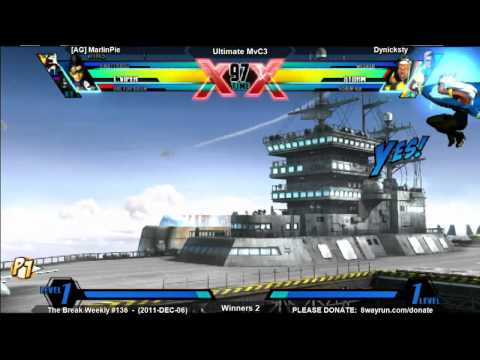 The Break Weekly #136 - uMvC3 W2 - [AG] MarlinPie VS Dynicksty