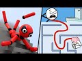 Satisfying Max Level Gameplay MAZE CRAZE Vs FALLING ART RAGDOLL SIMULATOR Big Update Games Part 66