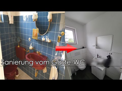 SANIERUNG Gäste-WC / Badezimmer #DIY [4K]