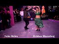 Krishna Bharadwaj and Neha Mehta dancing Merengue For Sandip Soparrkar World Dance Day