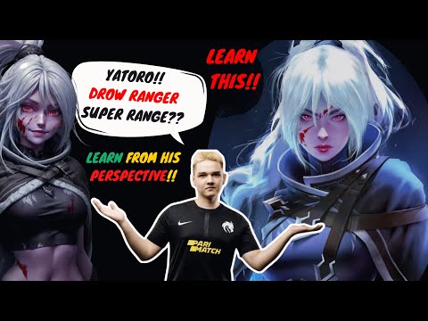 LEARN AND WATCH THIS ! How Yatoro handling DROW RANGER to SUPER MASSIVE RANGE ! #dota2 #dota2shorts
