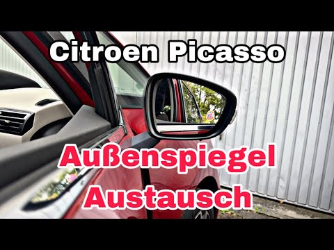 Citroen C4 Picasso II 2014-2020 Außenspiegel Seitenspiegel abbauen austauschen Demontage 