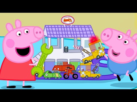 Peppa Pig Visits the Broken Toy Car Shop 🚗🔧 | Tales Full Episodes | Cartoon for Kids | 15 Minutes