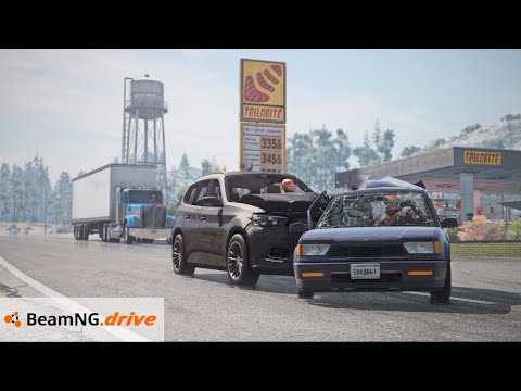 BeamNG.drive - Realistic Intersection Crashes #2 | CrashCam Gameplay