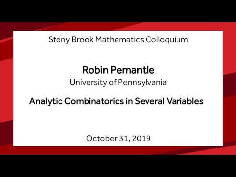 Analytic Combinatorics in Several Variables - Robin Pemantle