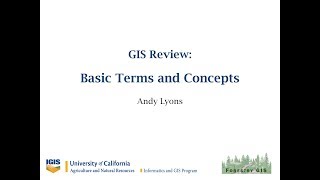 Fundamental GIS Terms and Concepts