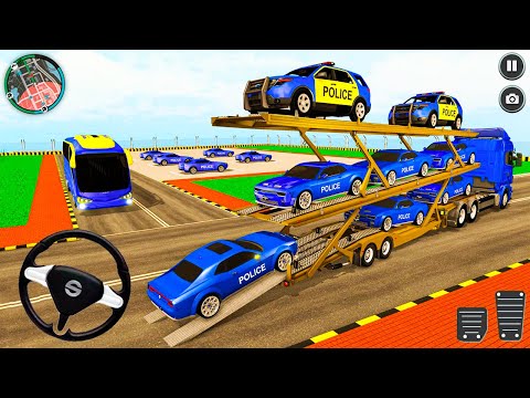 US Police Car Truck Transporter Driving - Luxury Police Cars 3D | Android GamePlay