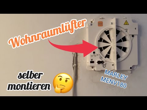 Wohnraumlüftung 💨 mit Wärmerückgewinnung selber nachrüsten. MARLEY MENV180