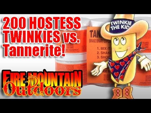 Big Boom! 200 Twinkies vs. 1lb of Tannerite
