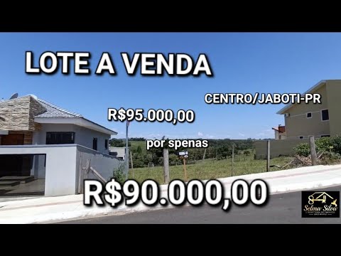 LOTE A VENDA NO CENTRO DE JABOTI EM OTIMA LOCALIZAÇÃO NO PARANÁ 