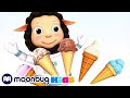 Ice Cream Song V2 Cars Trucks Vehicles Cartoon Moonbug Kids