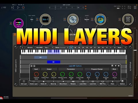 MIDI Layers - Intelligent MIDI Splitter - On SALE for a Limited Time - iPad & iPhone