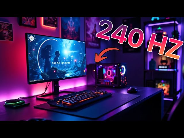 Vídeo relacionado con TITAN ARMY 240Hz 1440P Gaming Monitor 24,5 Pulgadas, QHD 2560 x 1440, Fast IPS 1ms GTG, Adaptive Sync Monitor, HDR500, 123% sRGB, Soporte ajustable, 100*100 VESA, HDMI 2.0 DisplayPort 1.4 P2510S PLUS
