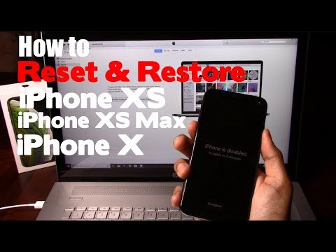 How to Reset & Restore Apple iPhone XS, iPhone XS Max, & iPhone X - Factory Reset (Forgot Passcode)