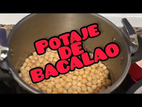 Cómo hacer POTAJE de GARBANZOS con BACALAO
