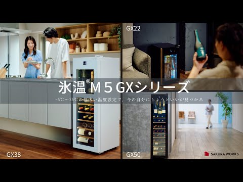 2温度 日本酒＆ワインセラー 氷温M5 ホワイト GX38DM525-RH-W [38本