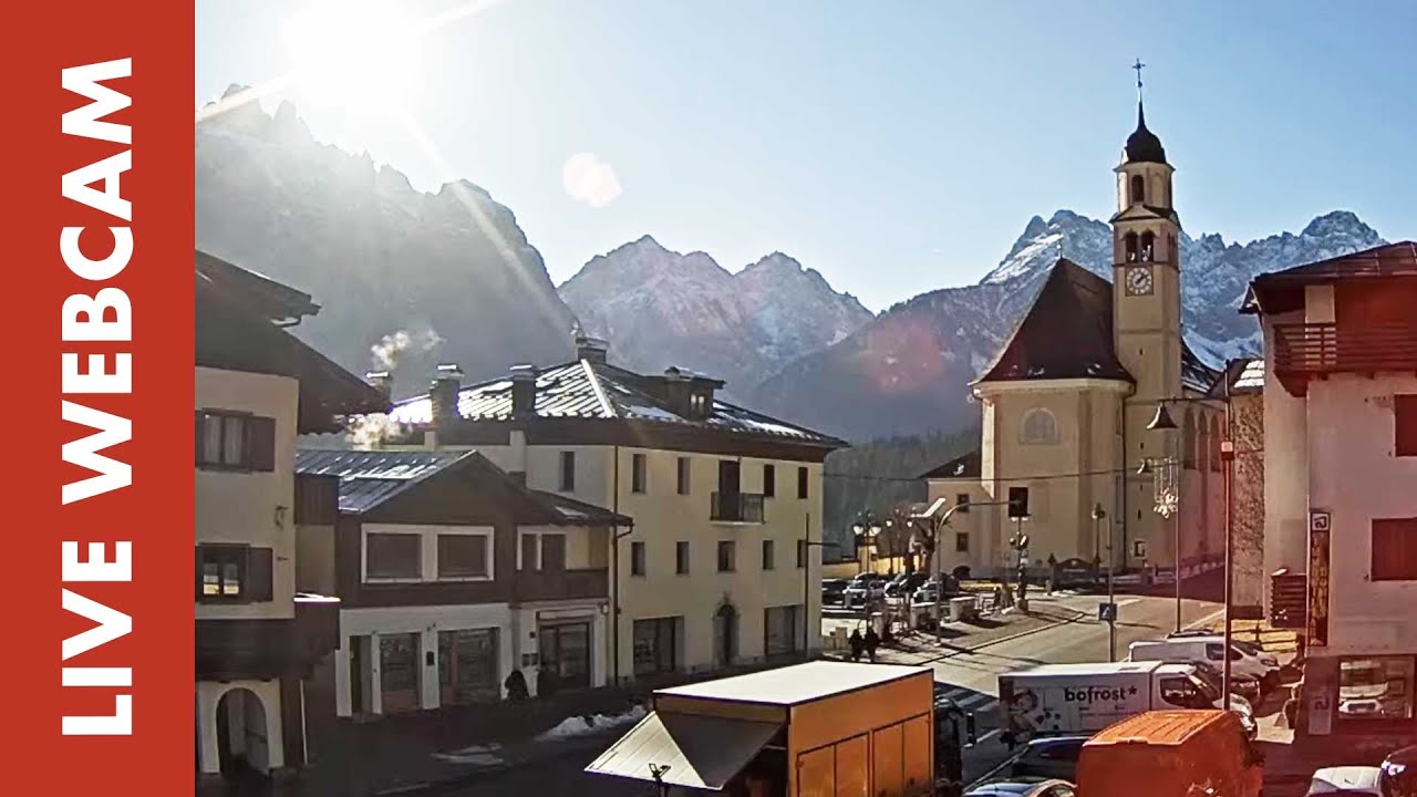 Live webcam view of Sappada Village & Santa Margherita Church