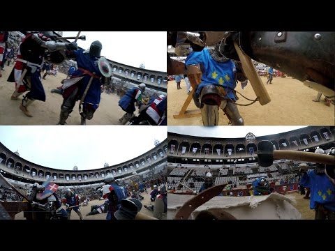 4K GoPro Video of 2017 Battle of the Nations, Fry walking into & fighting at the arena