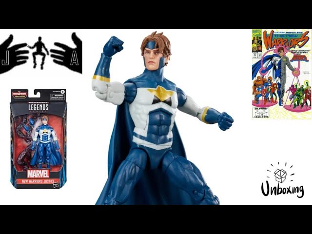 Vídeo relacionado con Marvel Legends Series, Justice de los Nuevos Guerreros, Figura Coleccionable de los cómics a Escala de 15 cm