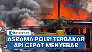 Asrama Polri Ciledug Tangerang Hangus Terbakar, Angin Kencang Percepat Api Proses Penyebaran Api