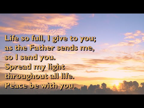 Peace Be With You (Life So Full) - Adrian Snell [with lyrics for congregations]