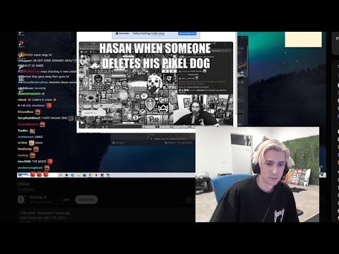 xQc reacts to Destiny meme about Hasan crying like a baby