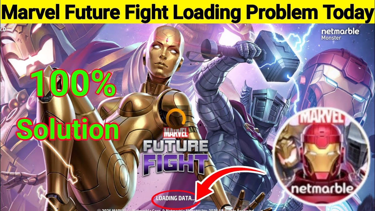 Marvel Future Fight Loading Problem Fix | Game Not Loading Android |Stuck On Loading Screen Solution