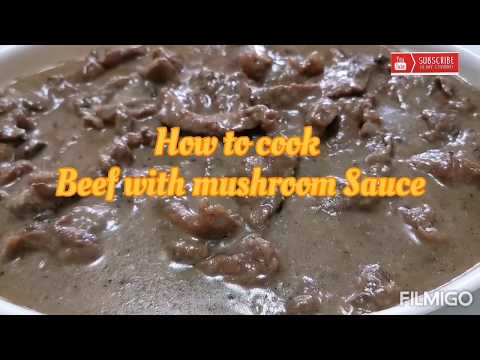 Roast Beef with Mushroom Sauce