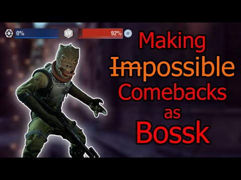 A Good Bossk makes any match Winnable | Supremacy | Star Wars battlefront 2