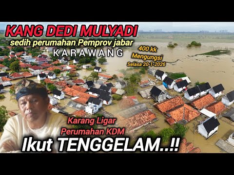 KAMPUNG KDM KARANG LIGAR TENGGELAM❗️RUMAH BANTUAN PAK DEDI MULYADI YANG SUDAH TINGGI IKUT KEBANJIRAN