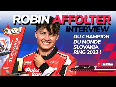 interview Robin AFFOLTER 🇲🇫 champion du monde de karting sws 2023