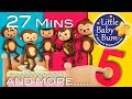 Five Little Monkeys Five Little Ducks Plus More Five Little Nursery Rhymes By LittleBabyBum
