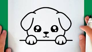 Como desenhar um CACHORRINHO KAWAII