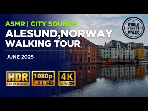 Ålesund, Norway Walking Tour July 2025 - City of Art Nouveau - Full HD