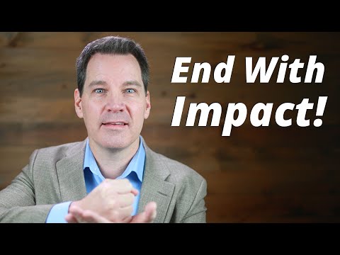 How to End a Speech with Impact