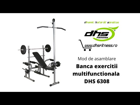 Banca Exercitii Dhs 6308 Multifunctionala - Negru