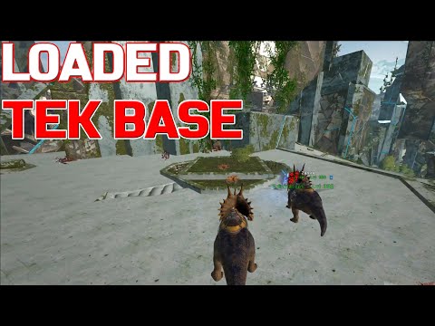 RAIDING A PILLAR TEK BASE (GOD CRYO TAMES) - ARK DUO PVP