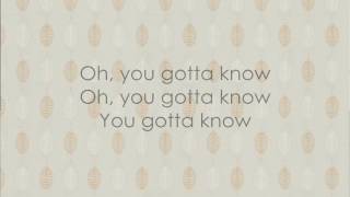 When You Got a Good Thing lyrics.- by Lady Antebellum