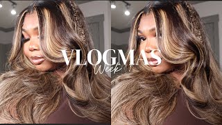 VLOGMAS WEEK 1: GETTING MY HAIR DONE BY ANOTHER STYLIST | MEGALOOK HAIR