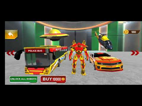 Bus Robot Car Transform War - Spaceship Robot Game - Android Game
