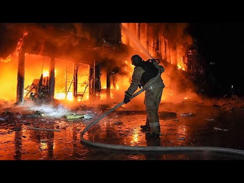 Russian overnight strikes cause fires in Odesa and Zaporizhzhia