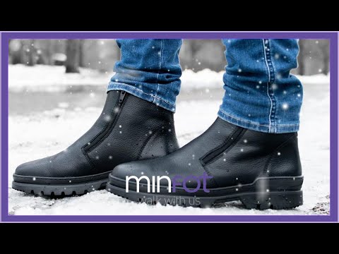 Säkra vintern med dubbskor i skinn för herr