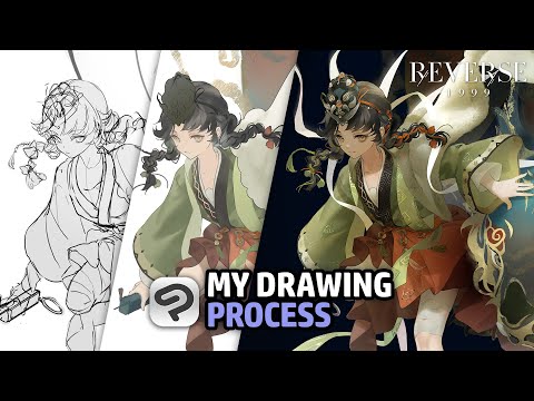 My Full Drawing Process! ✦ Reverse: 1999 Character Illustration [Clip Studio Paint Speedpaint]