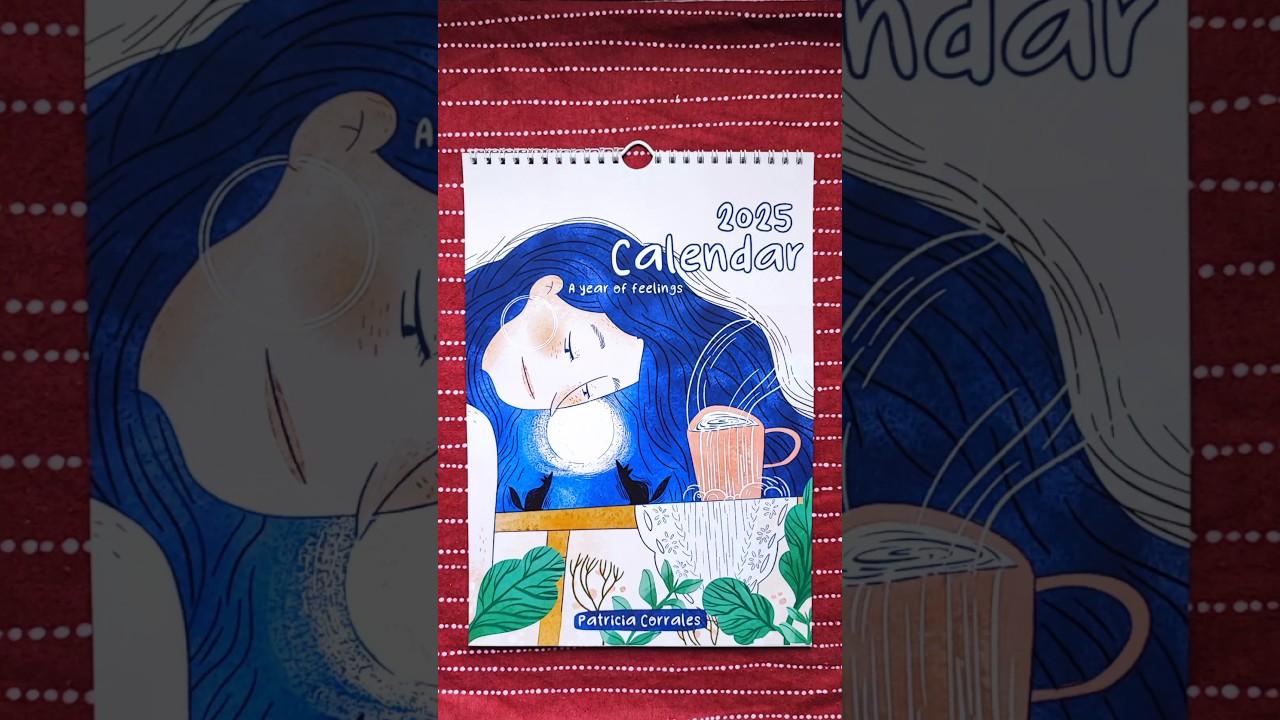 2025 Illustrated Calendar is finished 😍 #art #illustration  #calendar2025