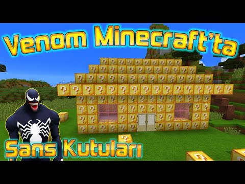 VENOM ŞANS BLOKLARI MADENİ BULDU Örümcek Bebek Minecraft'ta