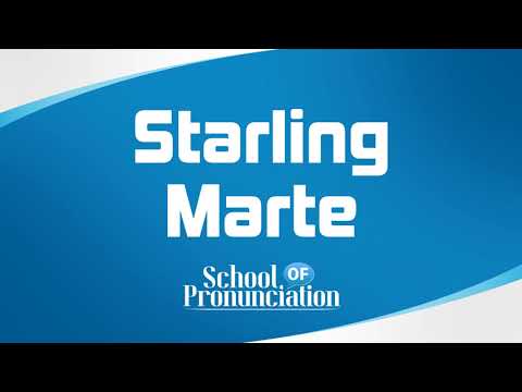 Learn How To Pronounce Starling Marte