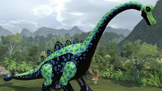 LEGO Jurassic World - Brachiosaurus Unlock Location + Gameplay (Skeleton & Custom Dinosaur Showcase)