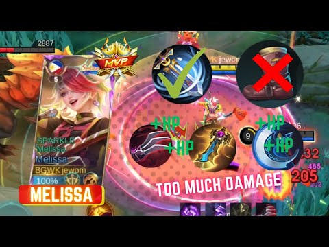 WTF DMG! NO BOOTS MELISSA TOP GLOBAL BUILD (AUTO WINSTREAK) TRY THIS!