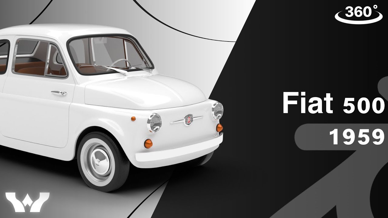 Fiat 500 1959 HQ 3D Model